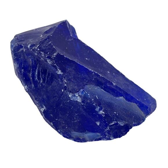 Cobalt Blue Art Glass Cullet Translucent Slag #5L134 - Picture 4 of 6